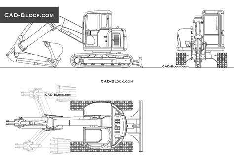 mini excavator cad block|construction vehicles cad blocks.